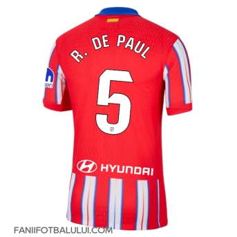 Atletico Madrid Rodrigo De Paul #5 Tricou Fotbal Replică 2024-25 Barbati Acasa